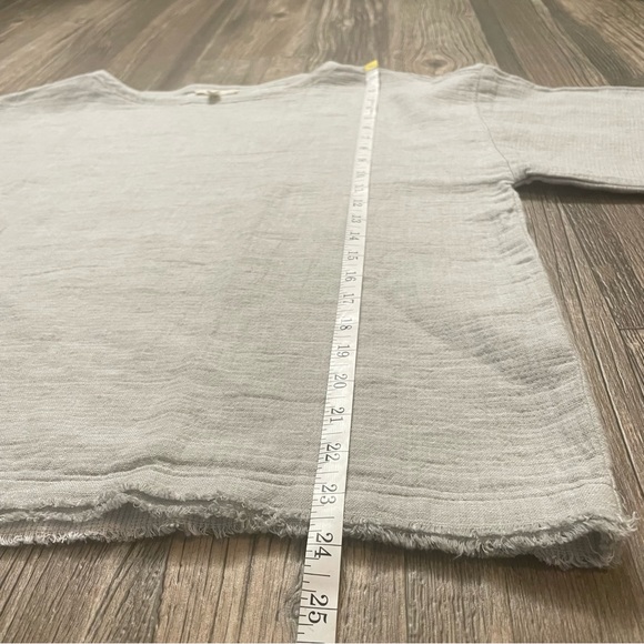 Eileen Fisher Organic Linen Cotton Blend Top - Picture 10 of 15